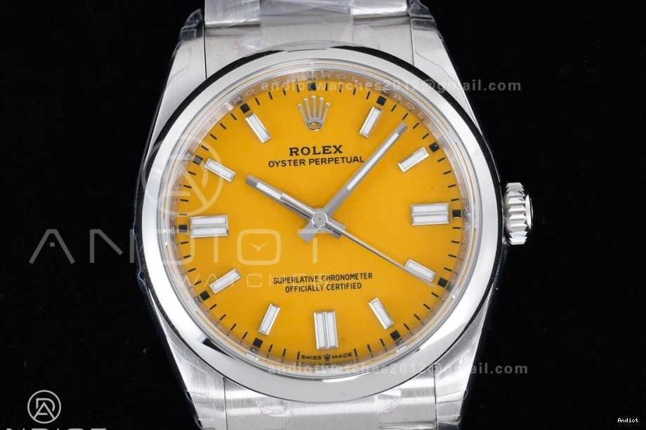 Perpetual V2 Dial DD3230 1:1 Best VSF 36mm Oyster 904L Steel Yellow Edition 126000 0416